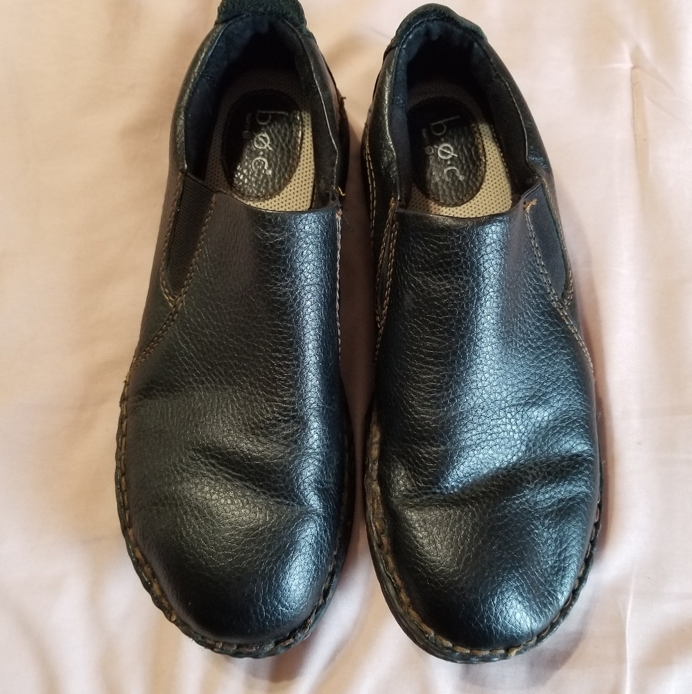 Boc Born Concept Women’s Brown Leather Slip On Mule Shoes Sz 8M